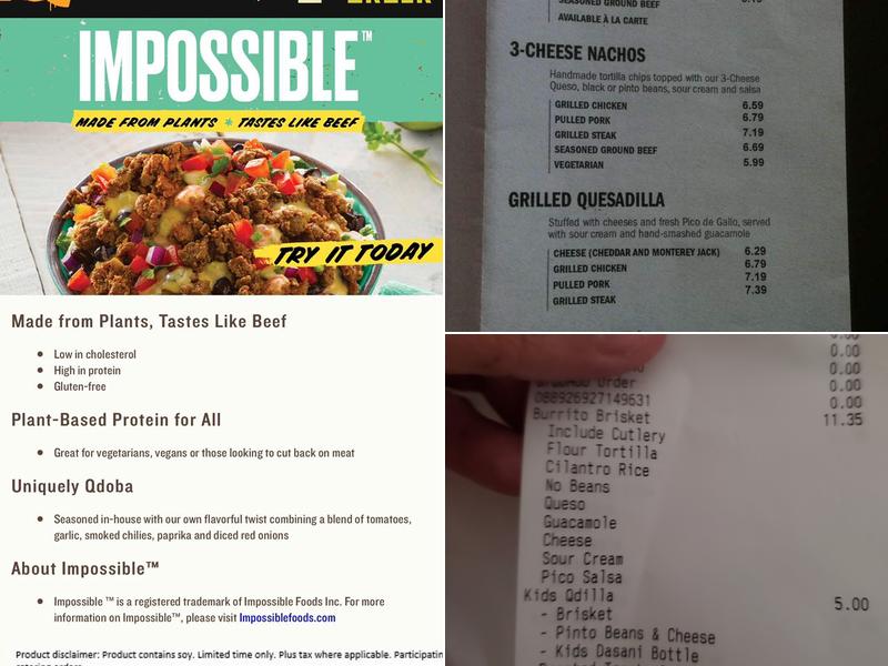 QDOBA Mexican Eats Menu