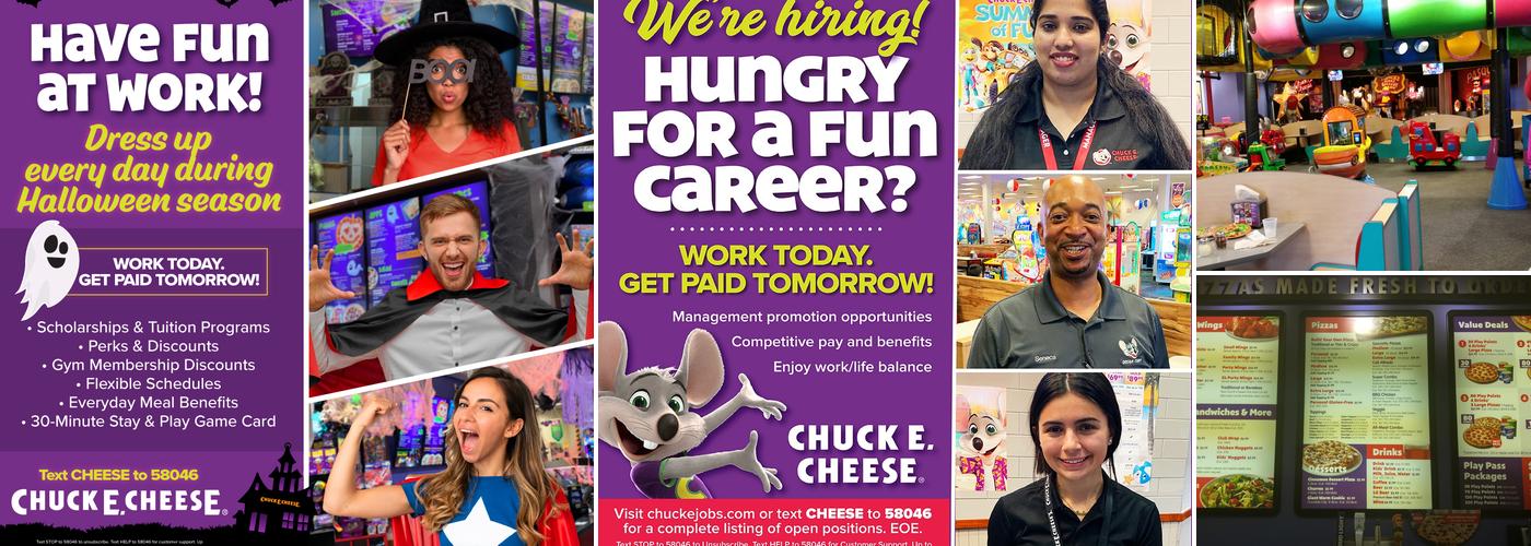 Chuck E. Cheese Menu