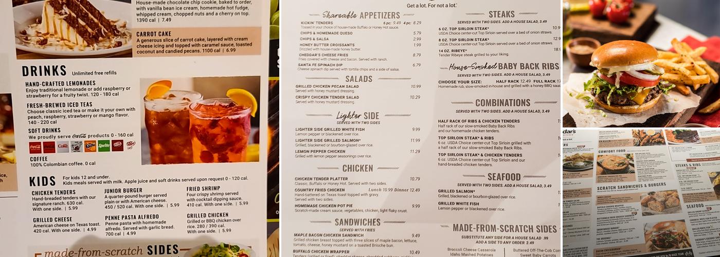 Cheddar's Scratch Kitchen Menu