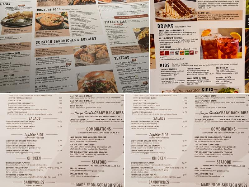 Cheddar's Scratch Kitchen Menu