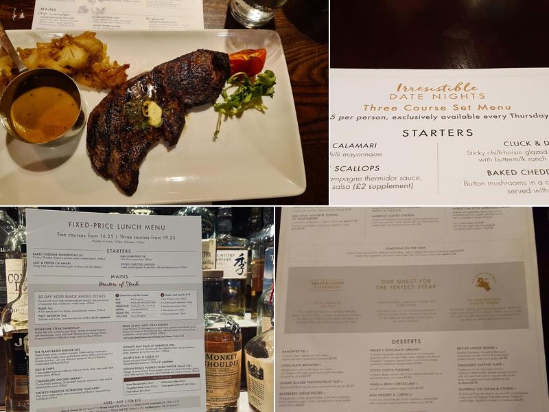 Miller & Carter Colchester Menu