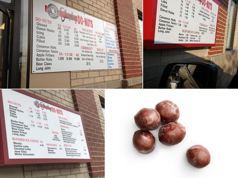 Shipley Do-Nuts Menu