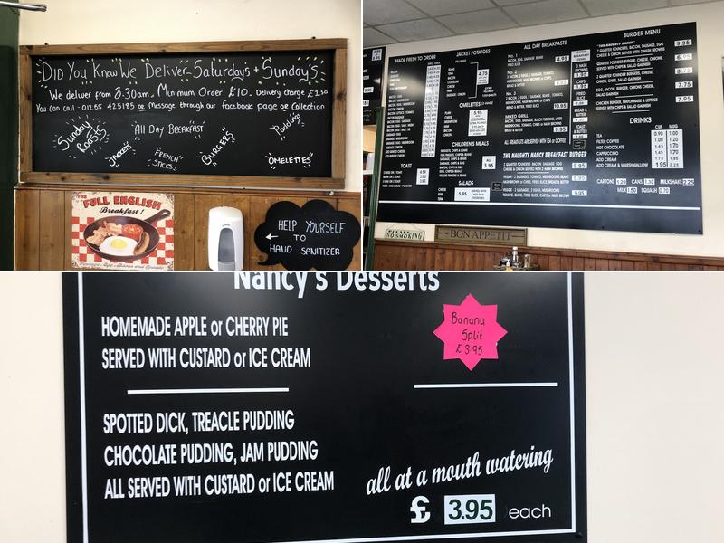 Nancy's Kitchen Menu