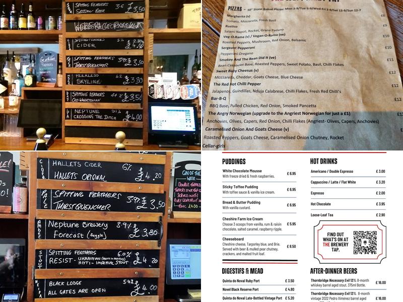 West Kirby Tap Menu