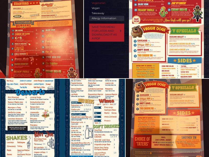 Yankee Traveller Menu