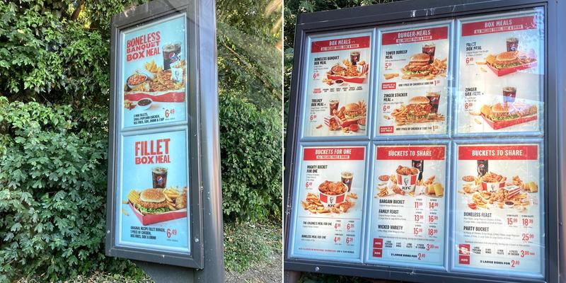 KFC Cheshire Oaks Retail Park Menu