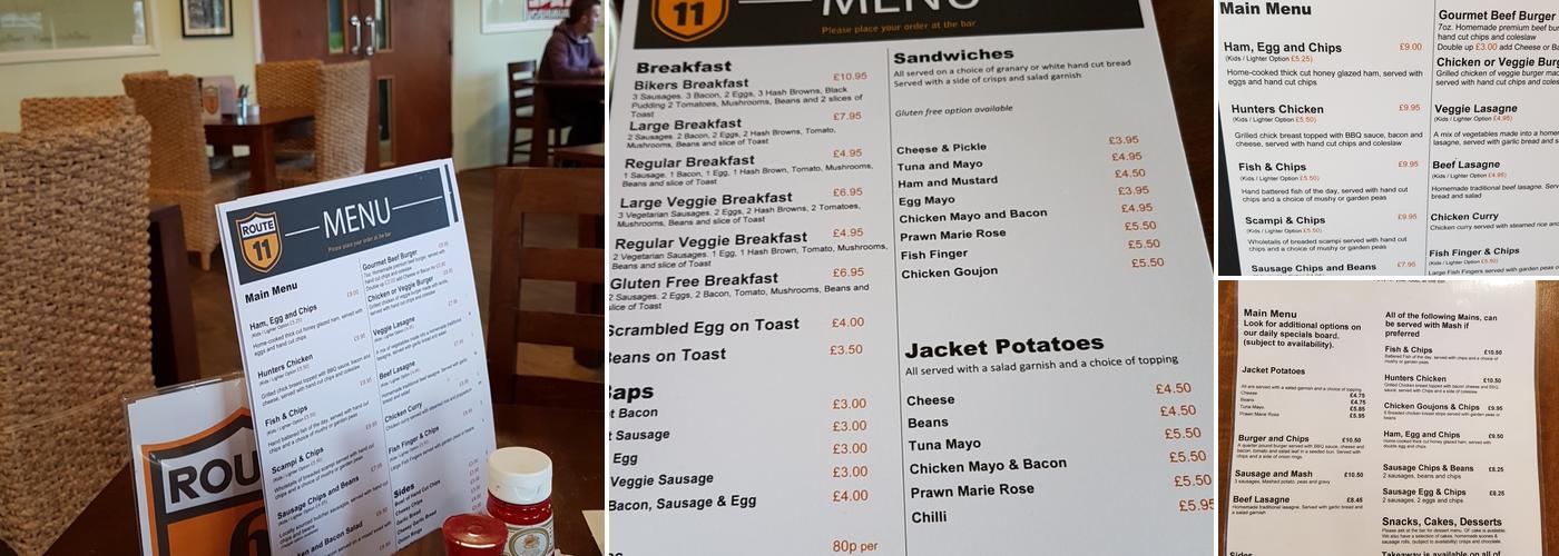 Route 11 Kitchen Menu