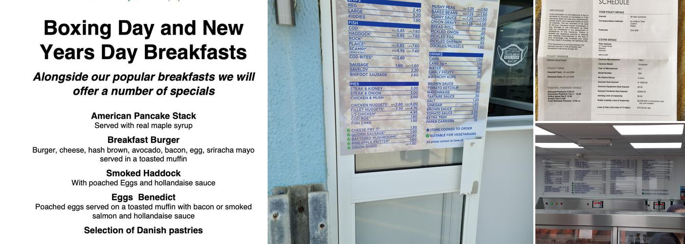 Kingfisher Fish Bar Menu