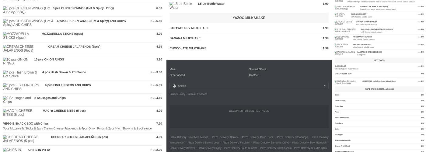 My Canteen Pizza & Kebab Menu