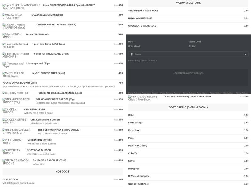 My Canteen Pizza & Kebab Menu