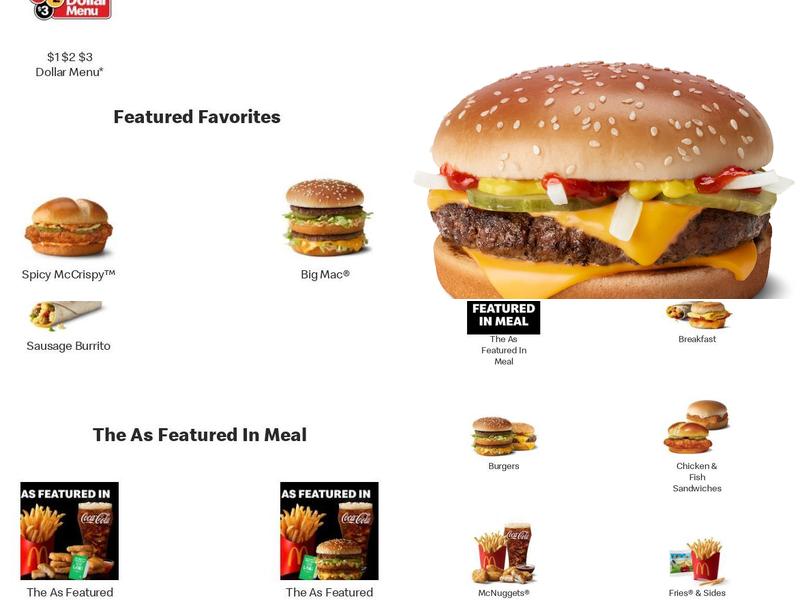 McDonald's Menu