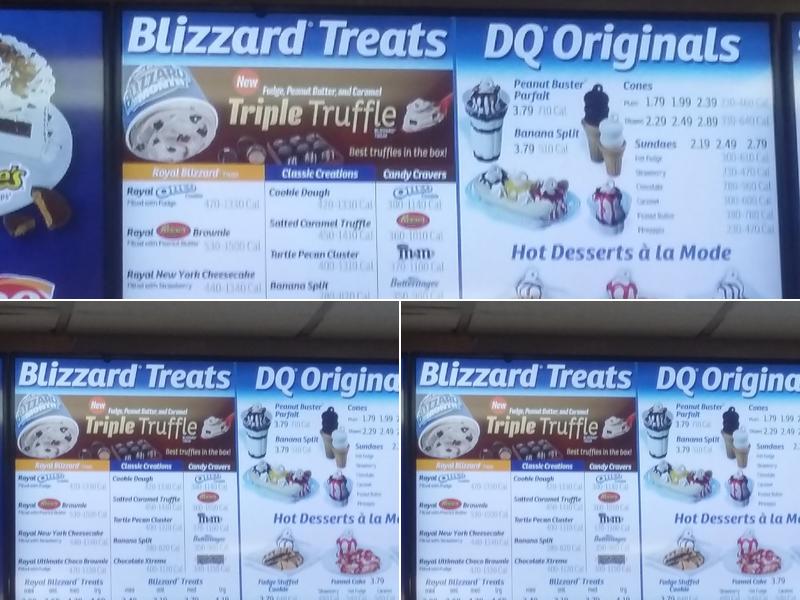 Dairy Queen Menu