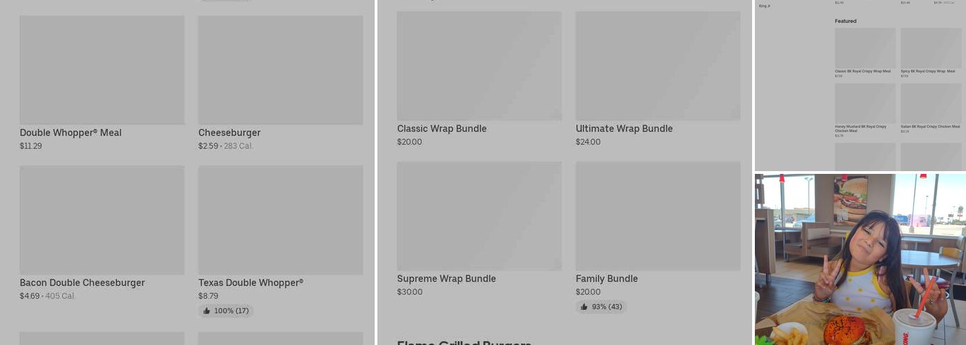 Burger King Menu
