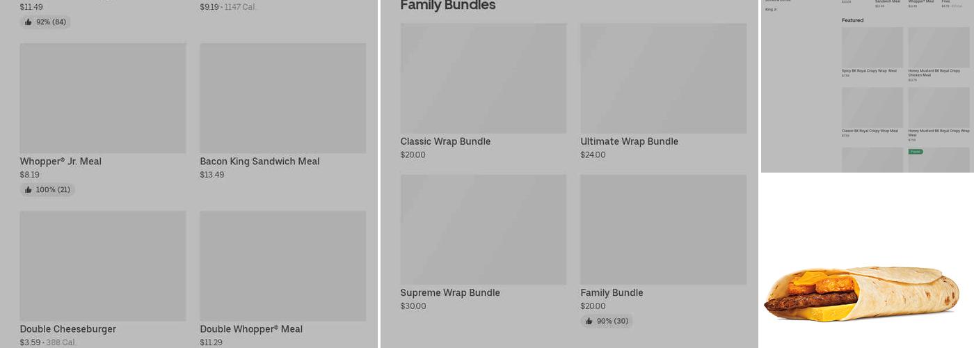 Burger King Menu