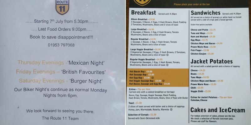 A11 Motorcycles Menu