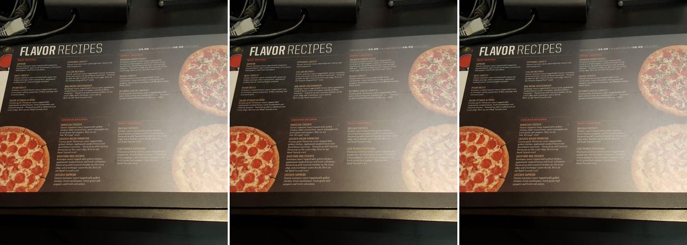 Pizza Hut Menu