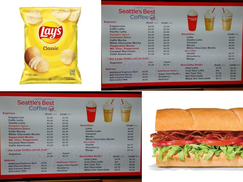 Subway Menu