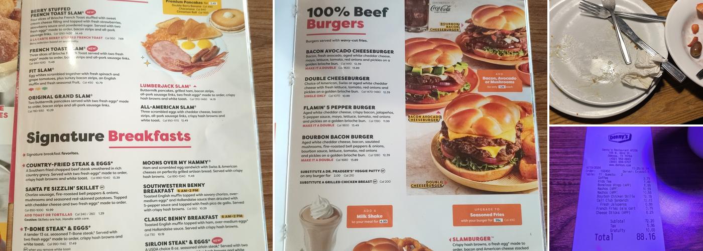 Denny's Menu