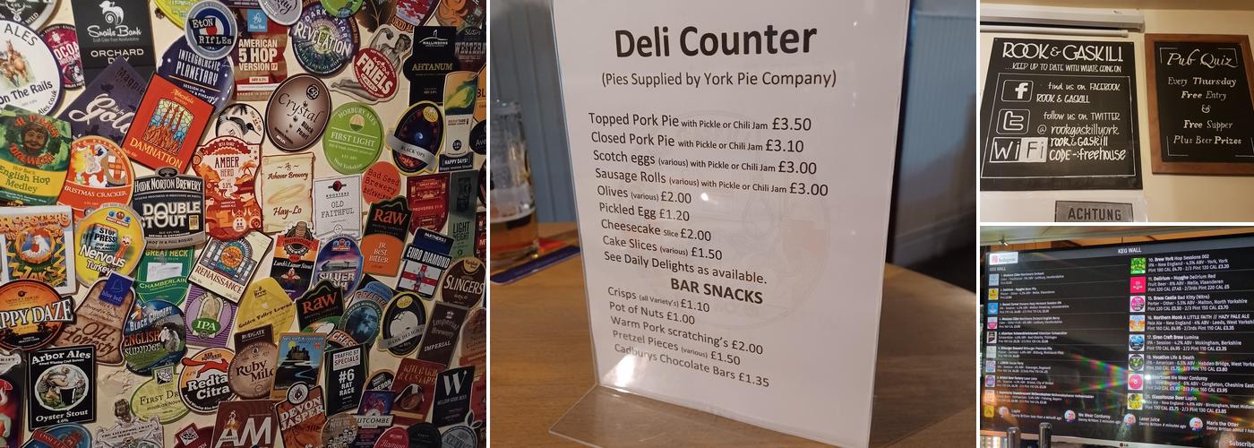 The Rook & Gaskill Menu