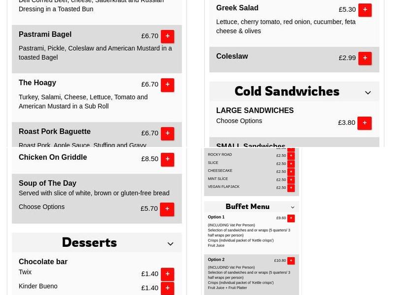 Essential Eating Menu