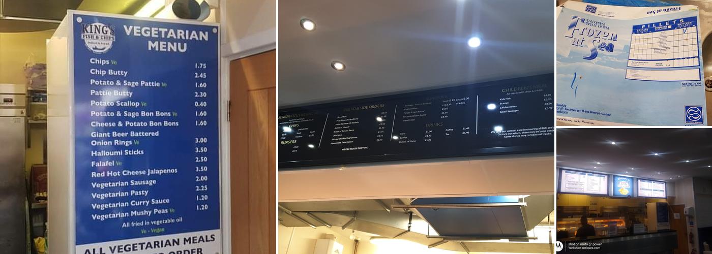 King's Fish & Chips Menu
