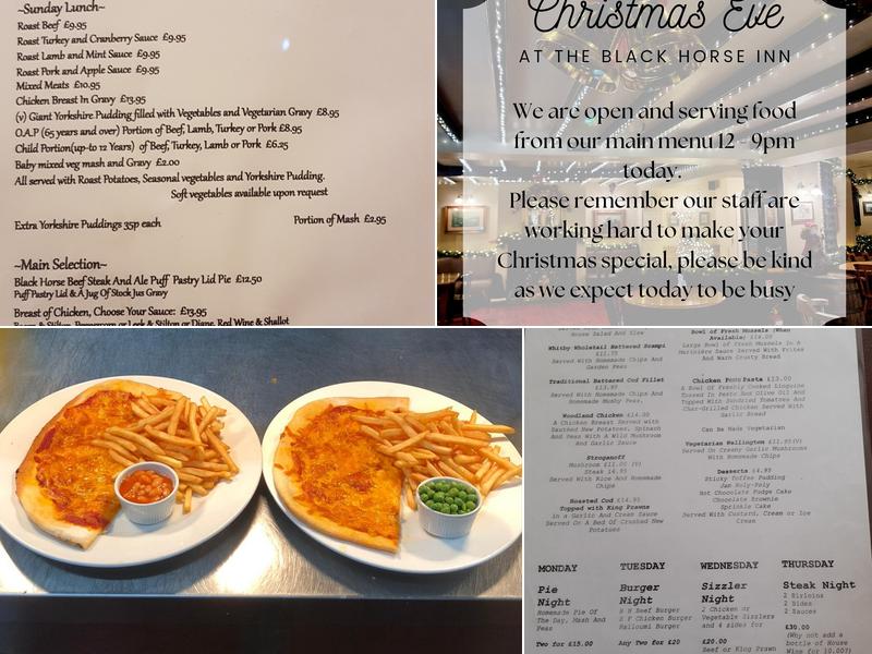 Black Horse Inn, Swainby Menu