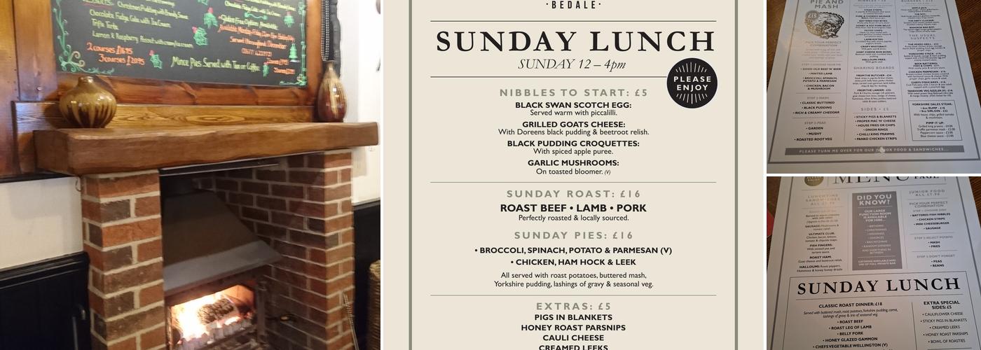 The Old Black Swan Menu