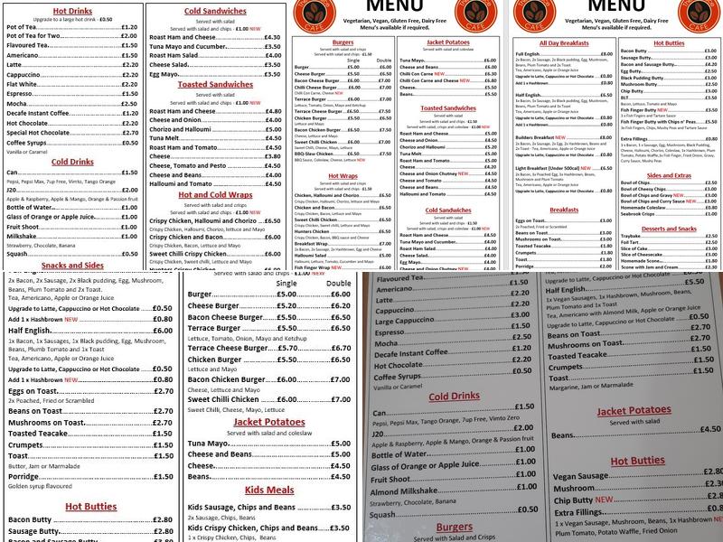 The Terrace Cafe Menu