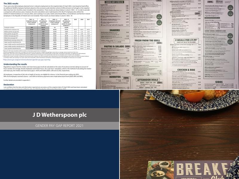 The Society Rooms - JD Wetherspoon Menu