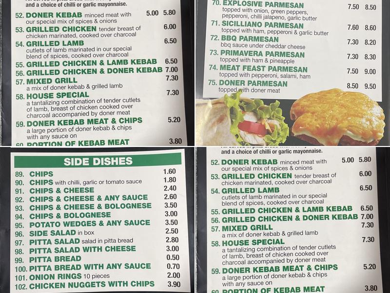 Barbecue Kebab Menu