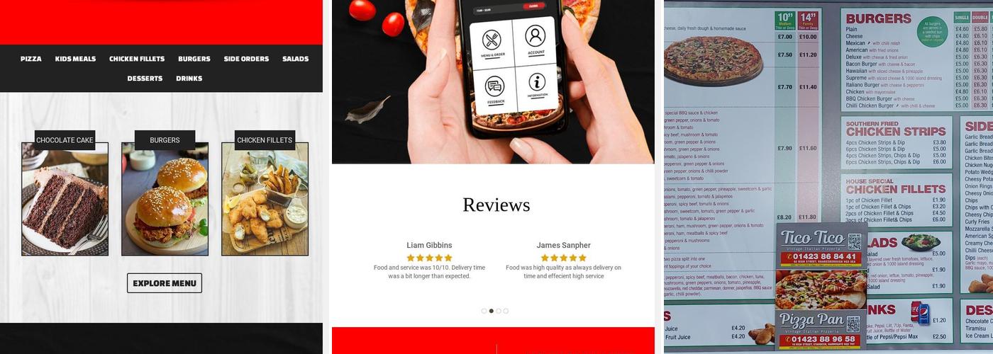 Pizza Pan Menu