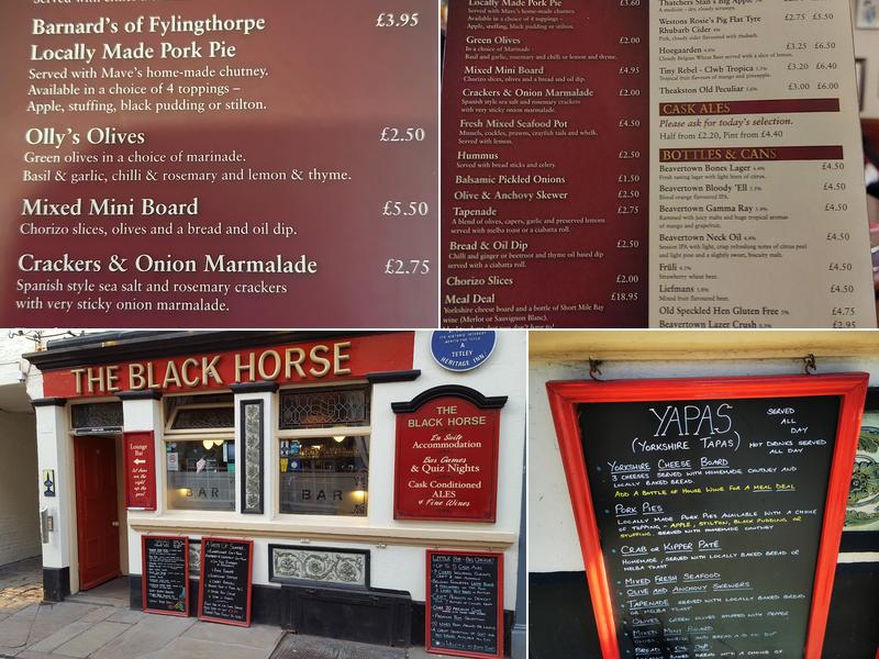 Black Horse Inn Menu