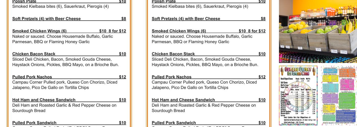 Bricks Georgetown Menu