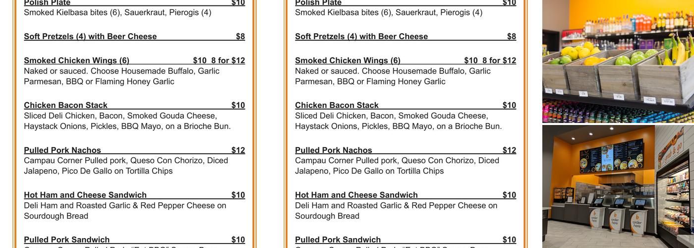 Bricks Georgetown Menu