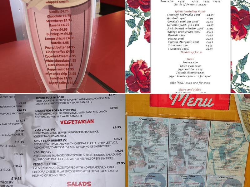 Emma's Diner Menu