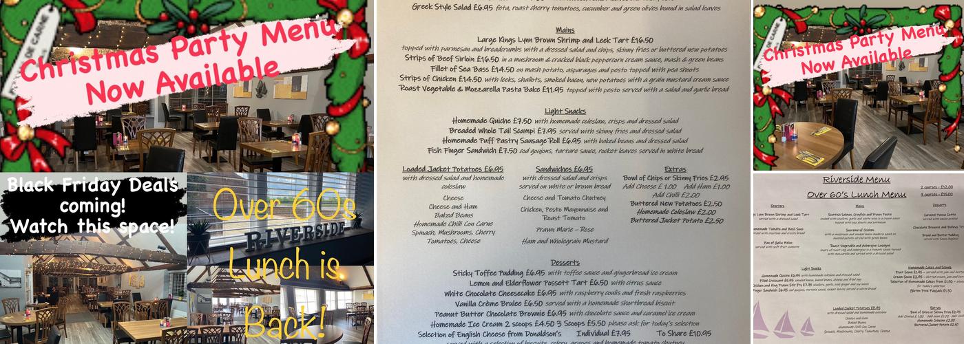 Riverside Restaurant Menu