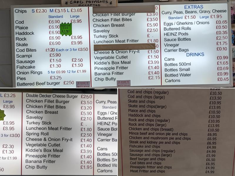 Bitson's Menu