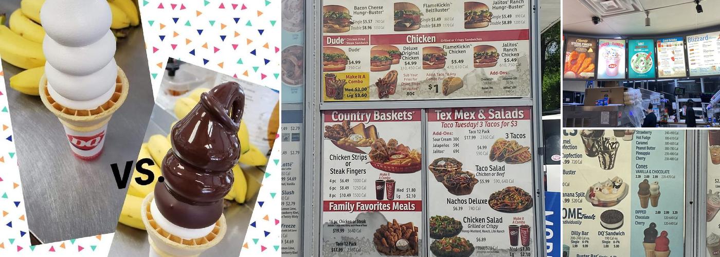 Dairy Queen Menu