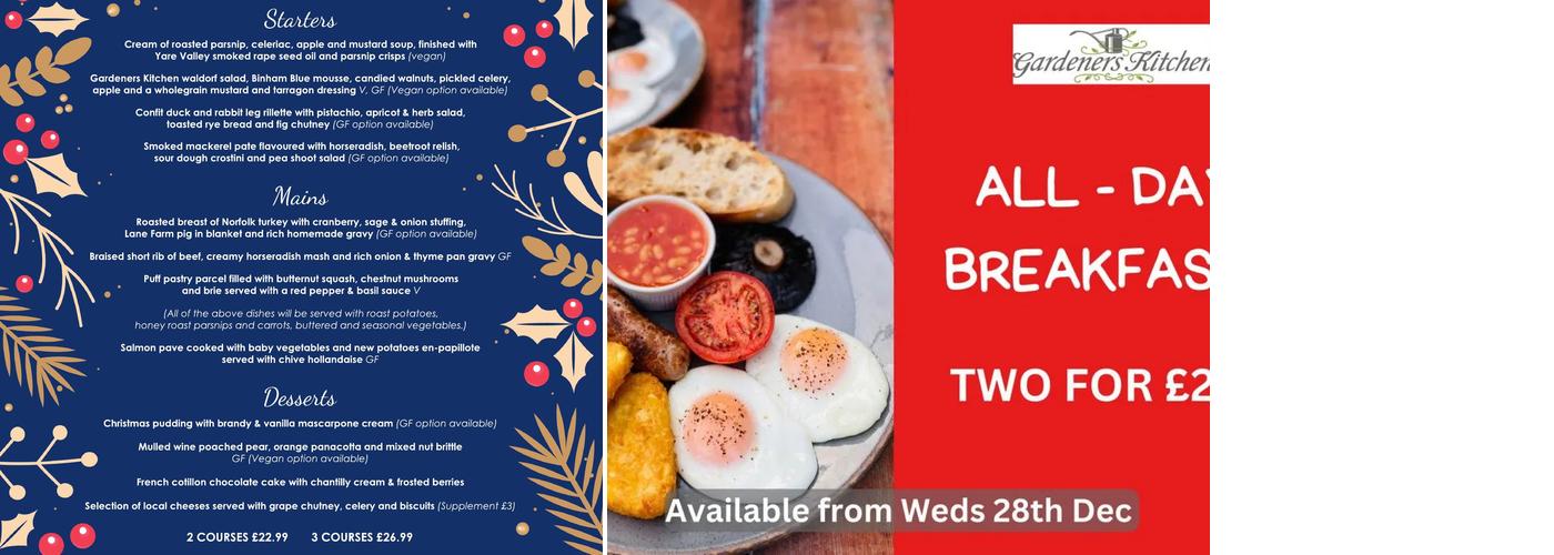 Green Pastures Plant Centre & Farm Shop Menu