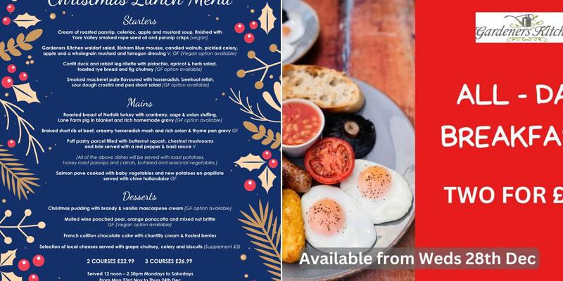 Green Pastures Plant Centre & Farm Shop Menu