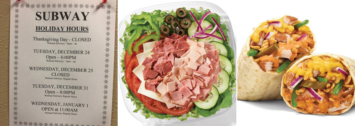 Subway Menu