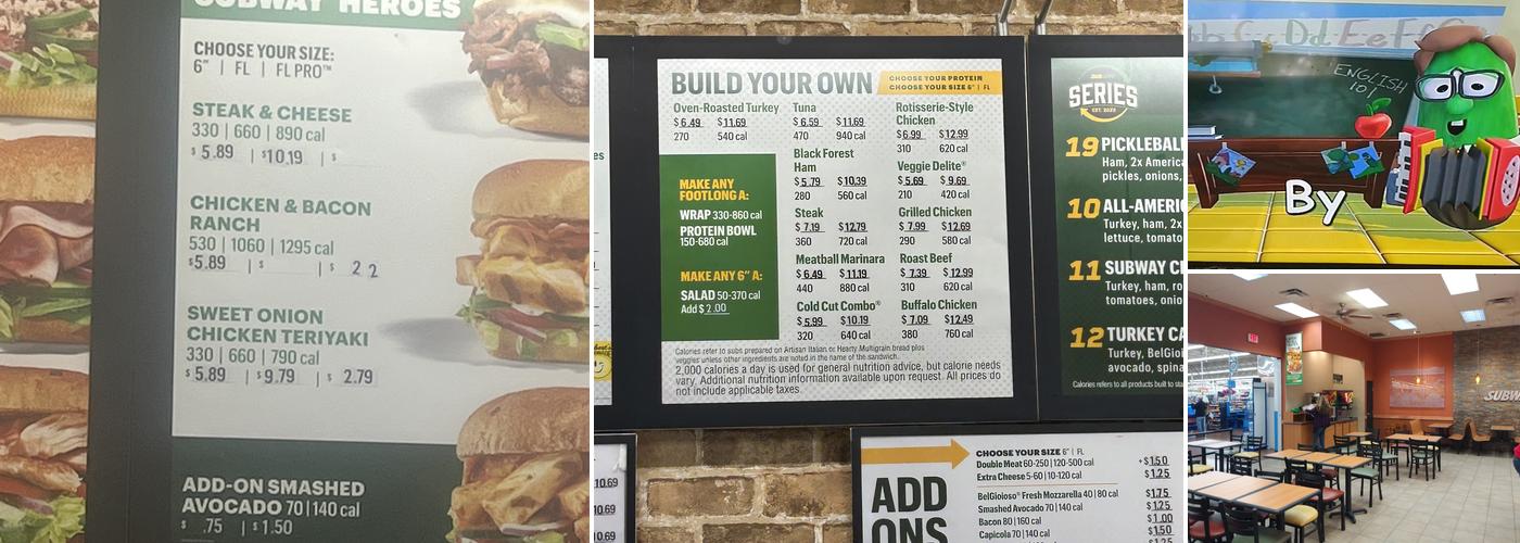 Subway Menu