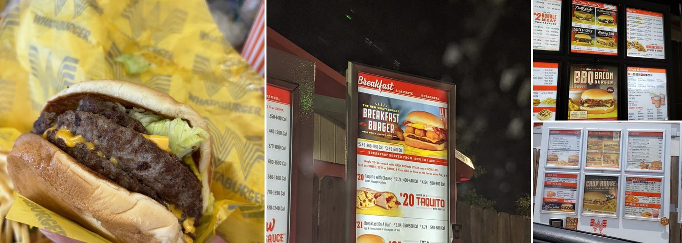 Whataburger Menu