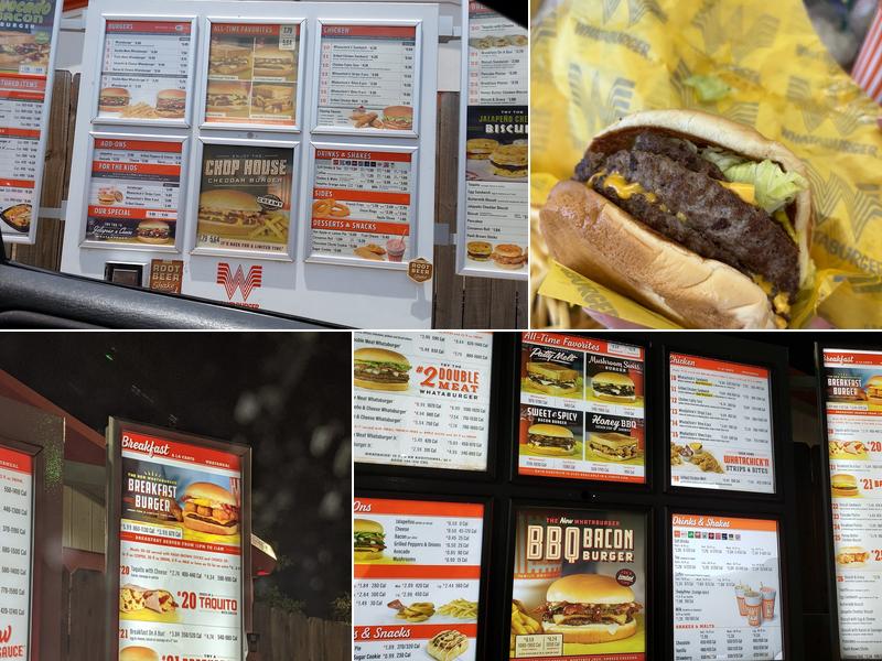 Whataburger Menu