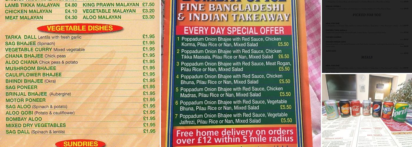 Bombay Spice Menu