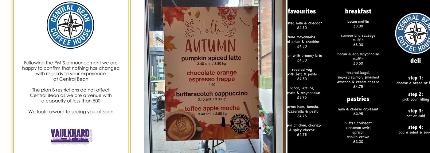 Central Bean Ltd Menu