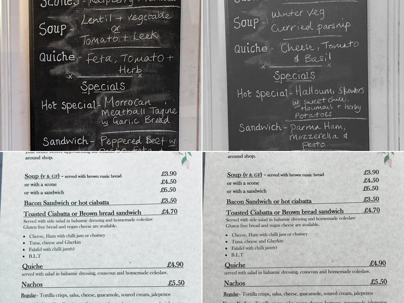 The Corner House Menu