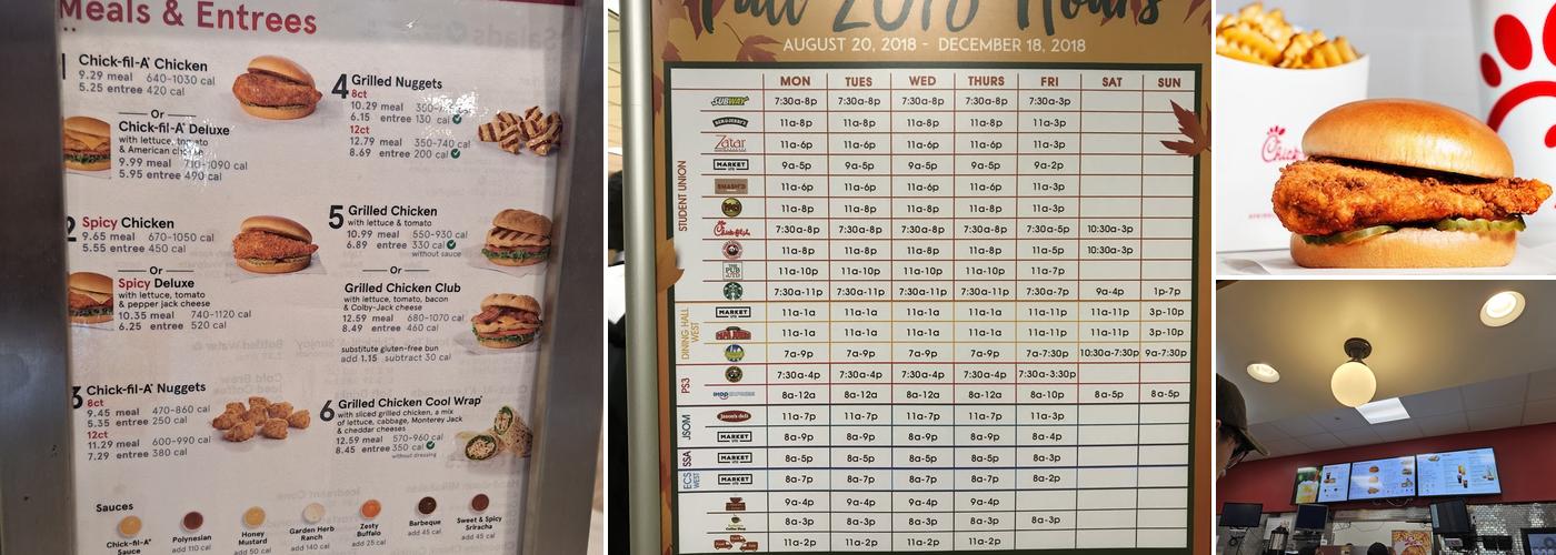 Chick-fil-A Menu