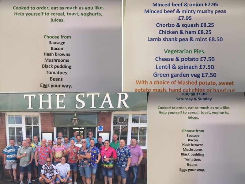 Star Inn Cayton Menu