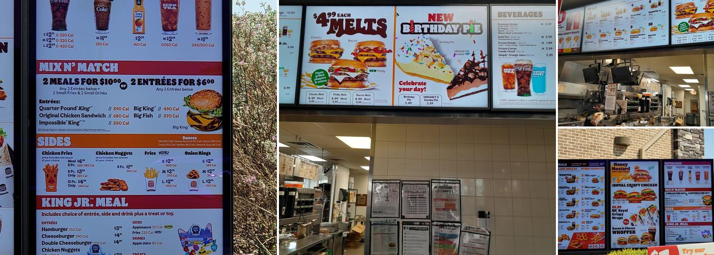 Burger King Menu